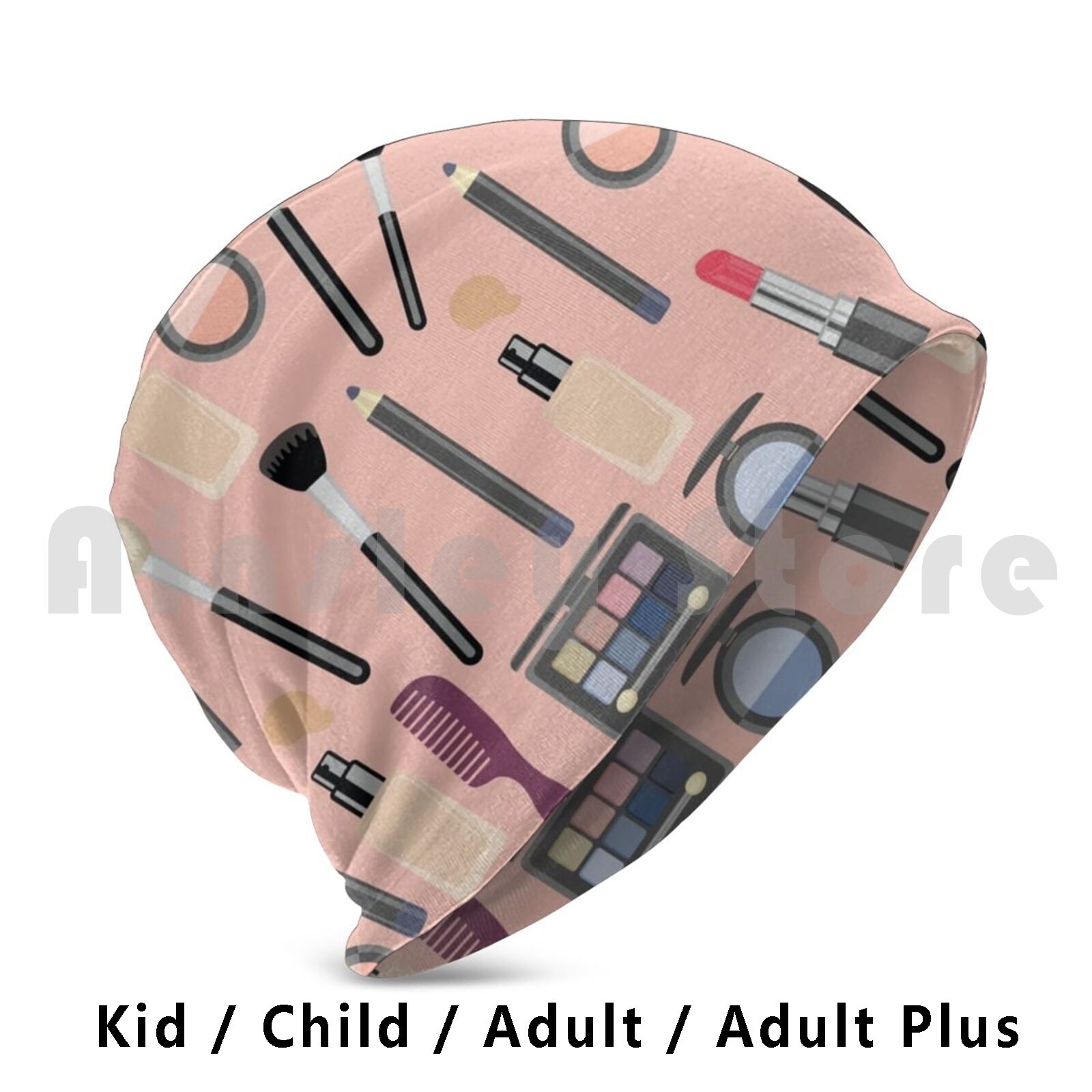 Beauty Makeup Vector - Kit de maquillage bonnets pull casquette