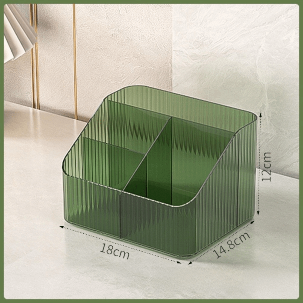 Beauty Kiss Makeup - Boîte de rangement cosmétique transparente multi-compartiments