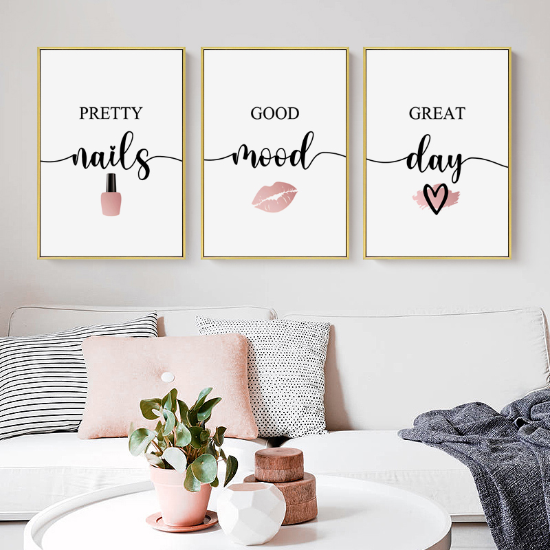 Beauty Of Makeup Quotes - Affiches de maquillage sur toile, peintures