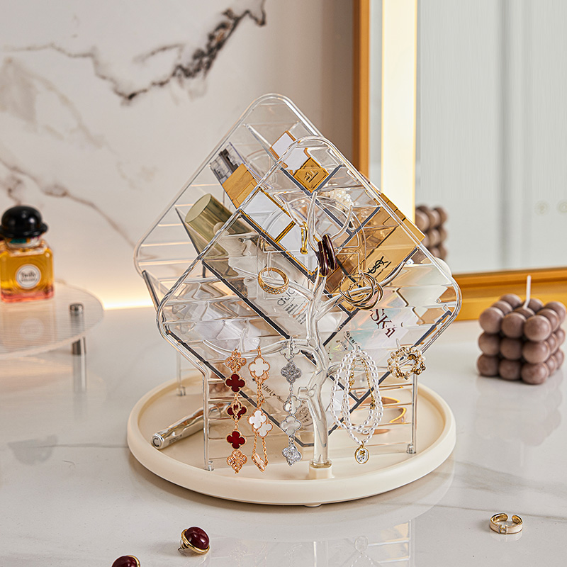 Beauty Kiss Makeup - Boîte de rangement de luxe rotative