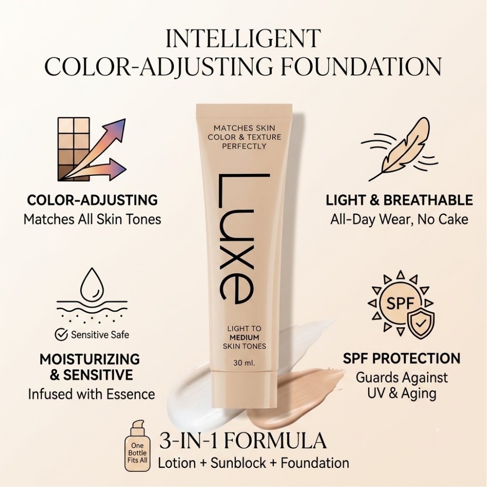 Beauty Luxe Makeup - Fond de Teint Liquide Adaptatif LUXE