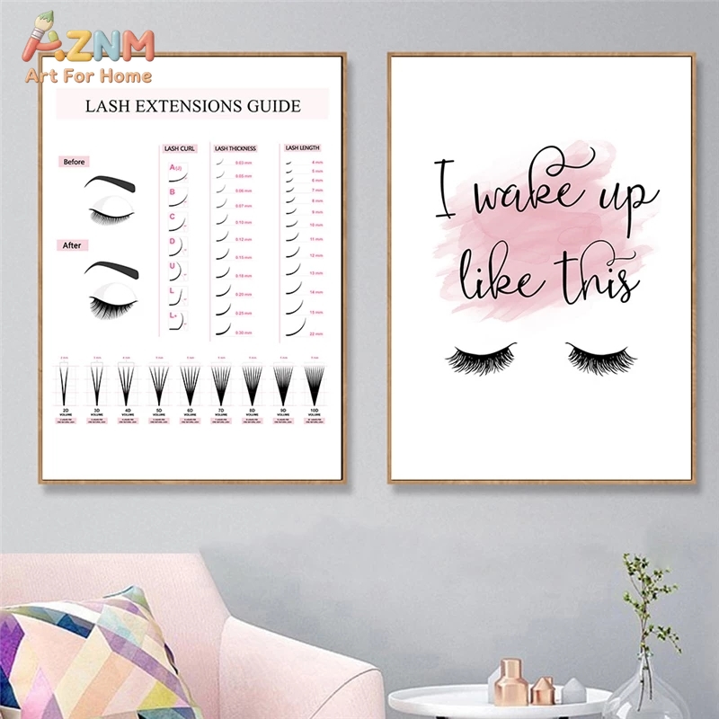 Beauty Of Makeup Quotes - Tableau mural en toile AZNM sur