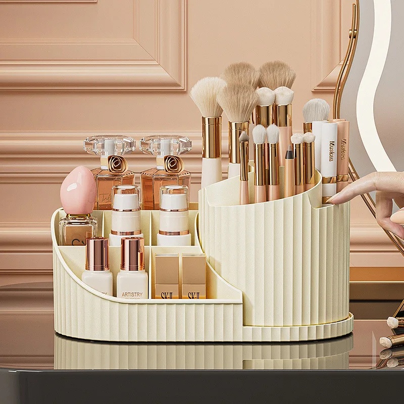 Beauty Kiss Makeup - Organisateur de cosmétiques rotatif à 360