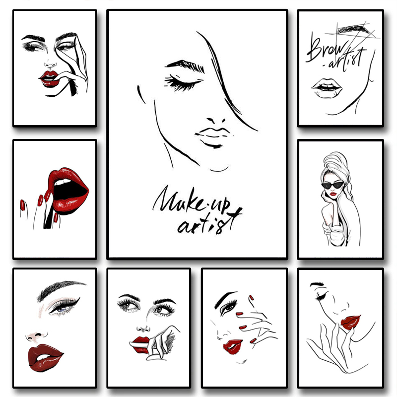 Beauty Of Makeup Quotes - Affiche de maquillage tendance, citations sexy