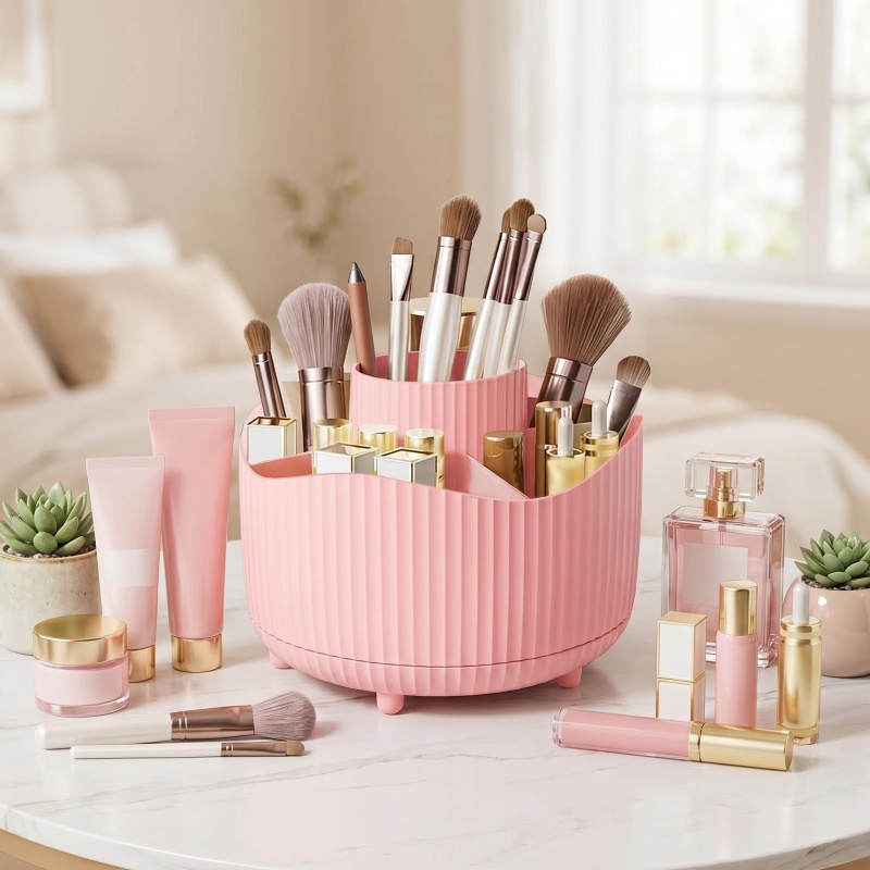 Beauty Kiss Makeup - 360 ° Boîte de rangement rotative
