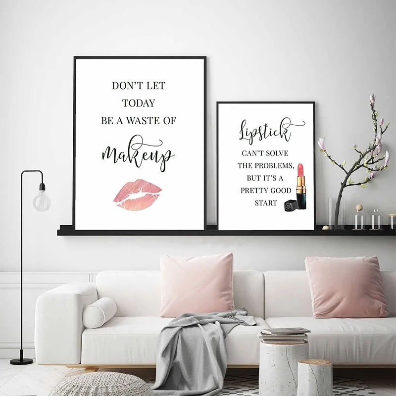 Affiche de citations de maquil - Beauty Of Makeup Quotes avis et prix