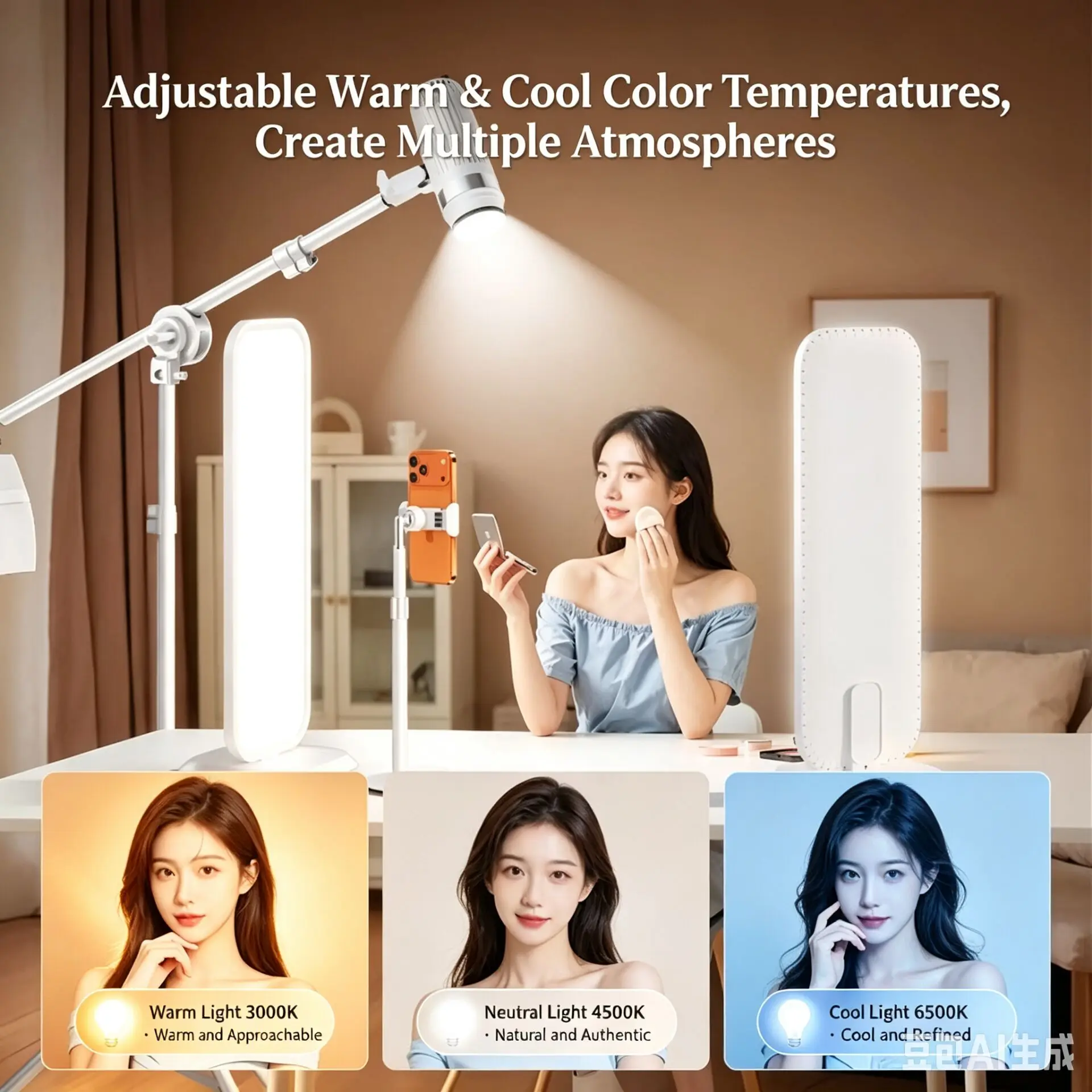 Lampe LED de bureau demi-corps - Beauty Makeup Tiktok avis et prix