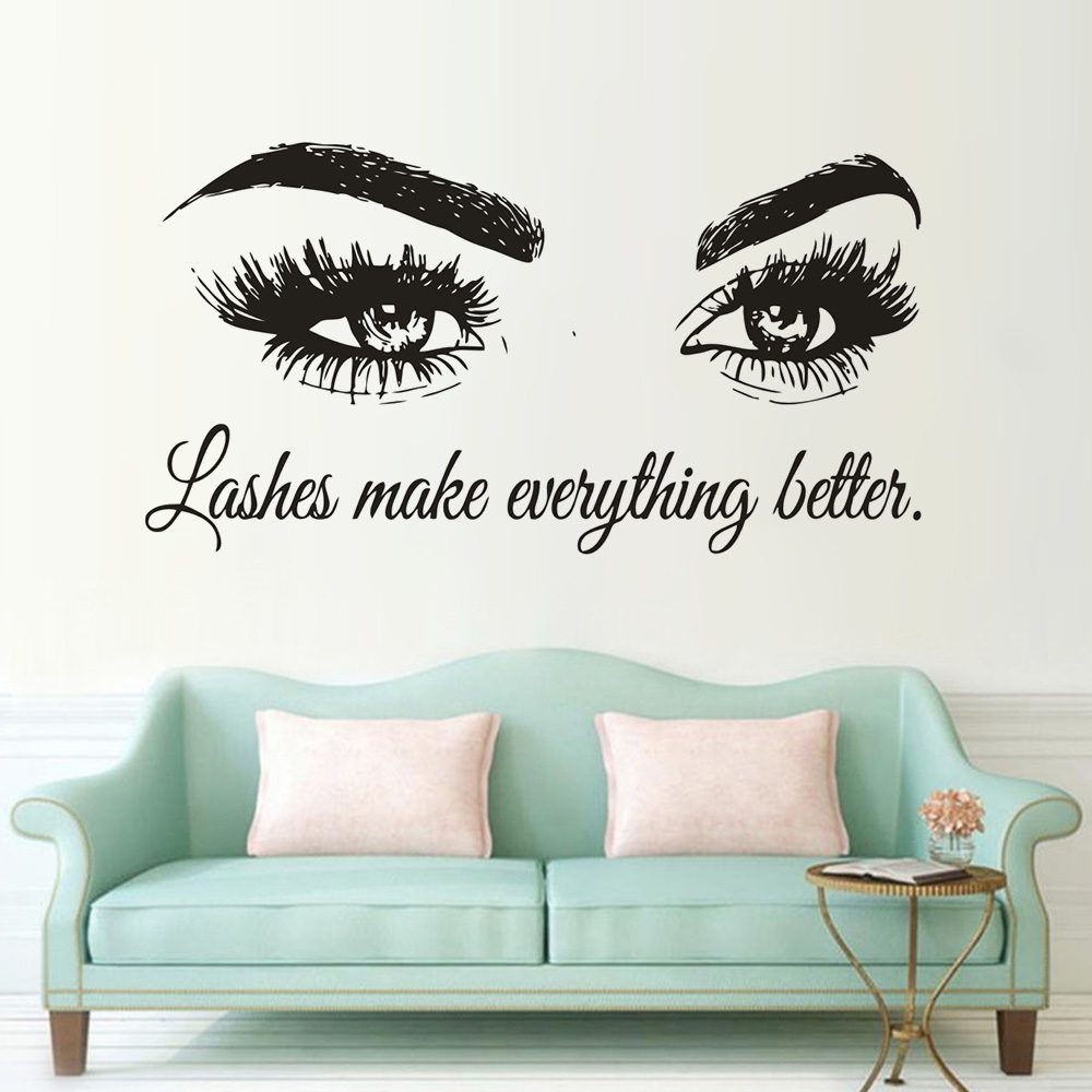 Autocollant Mural en Vinyle av - Beauty Of Makeup Quotes avis et prix